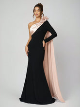 Women's Black Knitted Patchwork Textured 3D Floral Waist Fitted Bodycon Evening Dress